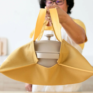 Sac fourre-tout en toile pour casseroles, plaques de cuisson et autres récipients de stockage alimentaire ; sac de pique-nique ; sac résistant à la chaleur et écologique ; sac à pizza - Product Image 1