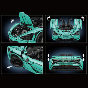 Yuxing 13167 <span class=keywords><strong>Voiture</strong></span> de sport électrique télécommandée McLaren 720S, <span class=keywords><strong>jouet</strong></span> de construction éducatif pour enfants, blocs de construction mécaniques - Product Image 5