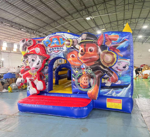 Château Gonflable Commercial Combo avec Toboggan pour Fêtes, Structure de Saut et de Rebond pour Enfants - Product Image 1