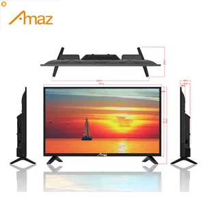 Amaz Latest hot sell FULL hd screen 32 Inches remote voice control Television Smart QLED TV with Sound Bar and hard disk