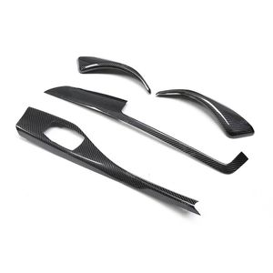 Merkezi konsol 4 adet düzeltir iç kitleri için BMW <span class=keywords><strong>2</strong></span> SER F22 Coupe 2018-19 karbon Fiber (LHD sadece) iç kapı kulp kılıfı - Product Image 6