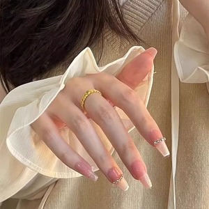 여성을 위한 절묘한 실크 작은 옥 반지 특별 관심을 끄는 디자인 고급 심플 패션 올 매치 - Product Image 2
