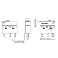 Micro-interrupteur étanche IP67 G905 40t85 à bouton-poussoir, micro-interrupteur scellé pour l'irrigation en vallée