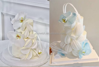 Décoration de gâteau comestible en papier gaufré A4, 100 feuilles, 0,35 mm, pour mariage, desserts et autres gâteaux