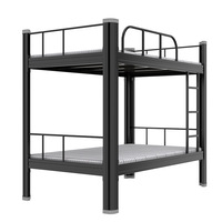 Lits durables en fer forgé à ossature métallique Lits doubles au design moderne Lits mezzanine Lits d'appartement Lits dortoirs scolaires Lits superposés