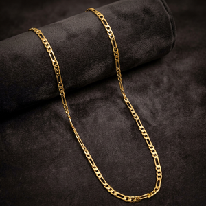 Collares de Cadena Estilo Figaro Chapados en Oro de 14K, 18K y 24K al por Mayor, Collares de Cadena de Moda, Cadena de Latón, Diseño de Cadena Moderno - Product Image 4