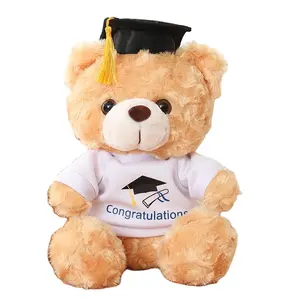 Kaus beruang kecil, mainan boneka beruang kecil wisuda musim hadiah Wisuda