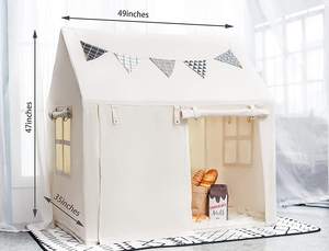 Tienda de Campaña Infantil de Lona <span class=keywords><strong>para</strong></span> Interiores/Exteriores, Tipi Infantil con Estilo de Juguete Suave, Regalo de Cumpleaños Perfecto <span class=keywords><strong>para</strong></span> Niños y <span class=keywords><strong>Niñas</strong></span> - Product Image 2