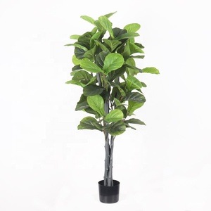 5FT Faux Chậu Cây Nhựa Trang Trí Nội Thất Cây Xanh Cây Nhân Tạo Fiddle Lá Cây Vả 7334 - Product Image 2