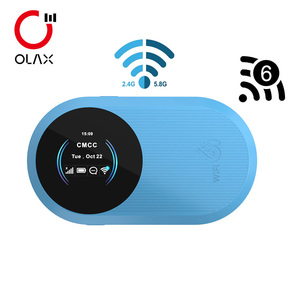 เราเตอร์ไวไฟขนาดเล็กสองย่านความถี่ OLAX A10s ซิม4G ใช้งานกลางแจ้งแบตเตอรี่3,000 mAh รองรับ Wi‑Fi 6แบบพกพาเทคโนโลยี Cat4ปลดล็อก VoIP พร้อมไฟร์วอลล์และ VPN เราเตอร์4G LTE - Product Image 1