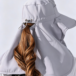 Chapeau de soleil à large bord pour femme UPF50+ avec visière amovible, chapeau de pêche respirant et rafraîchissant pour la randonnée et la protection du <span class=keywords><strong>jardin</strong></span> - Product Image 6
