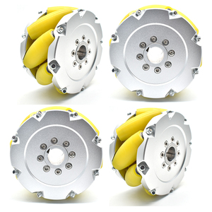 Nutzlast 1500KG NM254A Aluminium <span class=keywords><strong>Mecanum</strong></span> Rad 10 Zoll 254mm Stahl <span class=keywords><strong>Mecanum</strong></span> Räder für industrielle AGVs und Robotik Wettbewerbe - Product Image 3