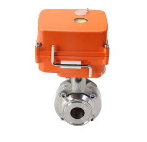 Válvula de <span class=keywords><strong>mariposa</strong></span> eléctrica Furui Mini PM naranja de acero inoxidable, actuador inteligente higiénico para estructura de bola de agua y alimentos, grado alimenticio - Product Image 2
