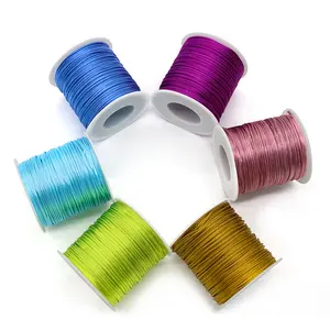 Vải Sa Tanh Ni Lông Nhiều Màu Cho Dây Macrame Lụa Thắt Nút Trung Quốc Chuỗi Chỉ Dệt Hàn Quốc