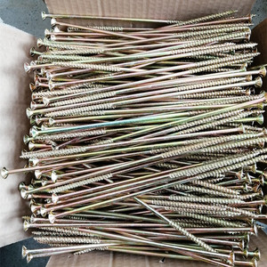 <span class=keywords><strong>Vis</strong></span> à bois <span class=keywords><strong>longues</strong></span> fraisées à tête plombée zinguée couleur acier au carbone - Product Image 5
