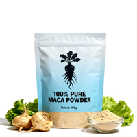 Poudre d'extrait de racine de Maca noire, rouge et jaune de marque privée pour hommes – Augmente l'endurance et stimule l'énergie – Macaamide, poudre de Maca noire