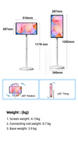 Televisor LED Inteligente de 21.5 Pulgadas FHD Personalizado de Fábrica OEM con Carcasa Blanca para Interfaz y Frecuencia de Actualización de 60Hz