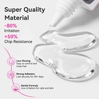 BORN PRETTY Gel Colle Multifonctionnel pour Ongles, Gel X pour Extensions d'Ongles en Acrylique, Ongles à Presser, Sculpture 3D et Nail Art