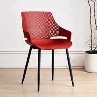 Chaise de visiteur moderne en gros, avec cadre en acier et dossier en maille respirante, noire, pour bureau, conférence, invité, empilable, usage commercial
