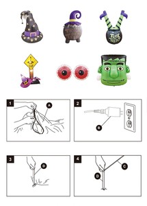 Porte fantôme géante lumineuse pour l'extérieur Décoration gonflable Fibre de polyester durable Portable pour fête - Product Image 6