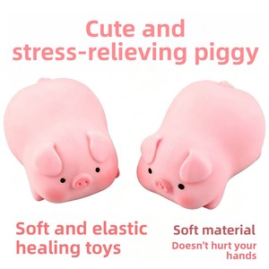 Jouet Squishy en forme de cochon, chien, panda, à récupération lente, doux, réutilisable, anti-stress, jouet de décompression, plusieurs styles - Product Image 2