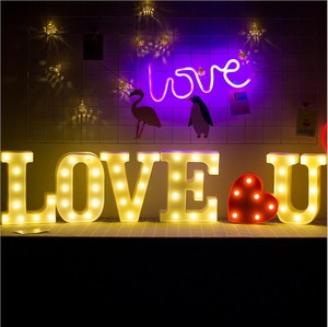 Luces con letras LED 26 alfabeto de luz carpa número de letras signo para fiesta de boda cumpleaños alimentado por batería de Navidad - Product Image 5