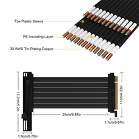 Support vertical PCIE PCIe 3.0 X4 à X16 Carte graphique Support vertical Support externe intégré