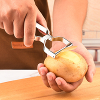 Gadgets de cuisine multifonction en acier inoxydable Métal Eplucheur de légumes carottes et pommes de terre et fruits
