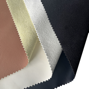 Vente en gros 100 PU 100 Polyester Polaire Ponçage Cuir Synthétique Matériel pour Veste Manteau - Product Image 1