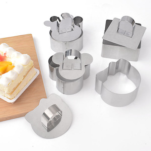 Moules à mousse en acier inoxydable avec plaque de pression pour pudding, boulettes de riz, tiramisu <span class=keywords><strong>et</strong></span> pâtisserie - Product Image 2