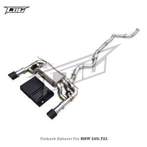 ท่อไอเสียแบบวาล์วทรอนิกส์สั่งทำพิเศษสำหรับ M240i F22 B58 3.0T ปี 2016-2021 ผลิตจากสแตนเลสขัดเงาหนา 1.5 มม. พร้อมรีโมทควบคุมวาล์ว - Product Image 3