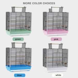 Produsen Besi Pembiakan Logam Besi Tahan Karat Portabel Kecil Burung Beo Lovebird <span class=keywords><strong>Cockatiels</strong></span> Kandang Burung dengan Laci - Product Image 6