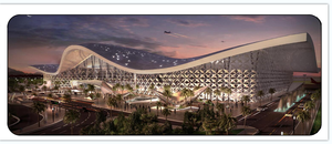سقف مبنى قاعة محطة المطار بإطار فضائي وهو هيكل فولاذي بطول كبير - Product Image 5