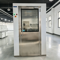Nouvelle Douche d'Air pour Salle Blanche en Acier Inoxydable SUS304 avec Filtre HEPA, Double Porte et Interlock Électronique pour Élimination de la Poussière en Hôpital et Laboratoire