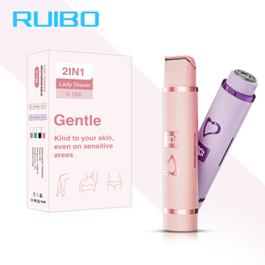 Épilateur électrique double tête pour femme, pour l'épilation <span class=keywords><strong>des</strong></span> zones intimes et <span class=keywords><strong>des</strong></span> poils pubiens, usage domestique - Product Image 1