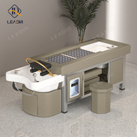 Meubles de salon de coiffure multifonctionnel hydrothérapie chaise de circulation Table de massage traitement de la tête lit de shampooing