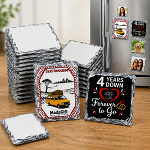 Imán de Refrigerador de Pizarra Personalizado para Sublimación, Imán de Piedra para Refrigerador, Recuerdo Sublimable, Precio al por Mayor - Product Image 2