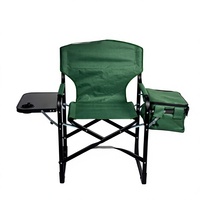 Chaise de camping pliante portable d'extérieur en alliage d'aluminium, fauteuil de loisirs réglable avec cadre tubulaire plat