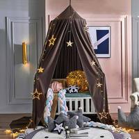 Canopée de lit pour enfants, moustiquaire, polyester, anti-acariens, style Ins, suspension au plafond, literie pour bébé