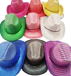 Chapeaux de cowboy unisexes Madeshine YF-633 LED lumineux pour fêtes de Noël, pub, carnaval, réveillon du Nouvel An – Vente en gros - Product Image 3