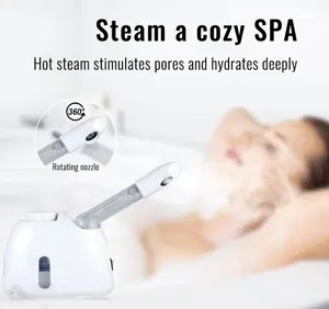 2023 Hot Product Nano Spray Face Steamer Skin Care Deep Moisture Ionic Thermal Facial Steamer Electric Support Nano Mist Sprayer