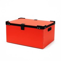 Boîte de rangement pliable et empilable en polypropylène recyclé pour emballage chimique et boîte de manutention pour la chaîne du froid