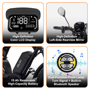 Vélo électrique OUXI à pneus larges de 20 pouces, 48V 250W, VTT électrique avec batterie au lithium amovible, freins à disque hydrauliques pour adultes - Product Image 4