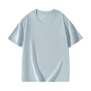 Customized Work Uniforms Short Sleeve T Shirts Pure Cotton Solid Color Unisex Team Building Apparel - Product Image 3