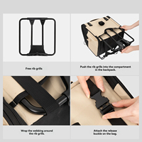 Panier de vélo professionnel pour animaux de compagnie, en tissu Oxford de haute qualité, support de guidon avec fixation sécurisée par velcro pour petits chiots et chats