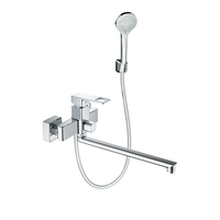 Mitigeur de douche thermostatique mural de luxe de haute qualité avec cartouche céramique pour baignoire