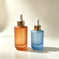 Botol Penetes Kaca Wadah Makeup Cair 30ml 50ml Botol Dispenser Kosmetik Perawatan Kulit Serum Minyak Esensial