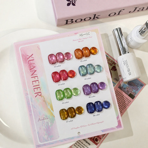 Nouvelle conception, 8 couleurs, ensemble de vernis à ongles gel effet œil de chat 15 ml, effet magnétique pour les techniciennes en manucure et l'application professionnelle de l'art des ongles - Product Image 1