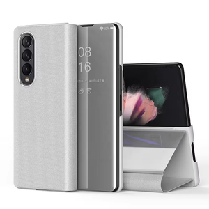 Étui de luxe à rabat miroir pour Samsung Galaxy Z Fold 6 7, avec support intelligent, en cuir, <span class=keywords><strong>compatible</strong></span> Samsung Z Fold <span class=keywords><strong>3</strong></span> <span class=keywords><strong>4</strong></span> 5 6 7 - Product Image 2