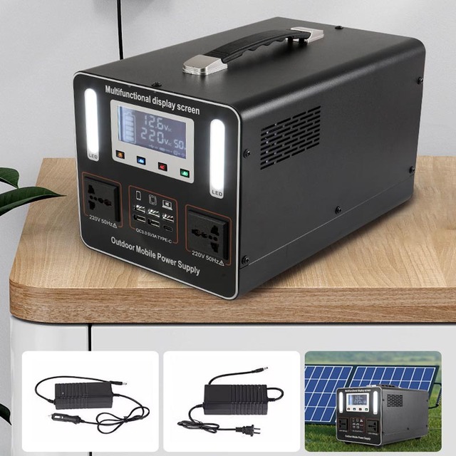 Portable Power Station Solar Inverter Generator 18650 Lithium Battery Pack Power Bank Energy Storage Power Supply Energy Storage